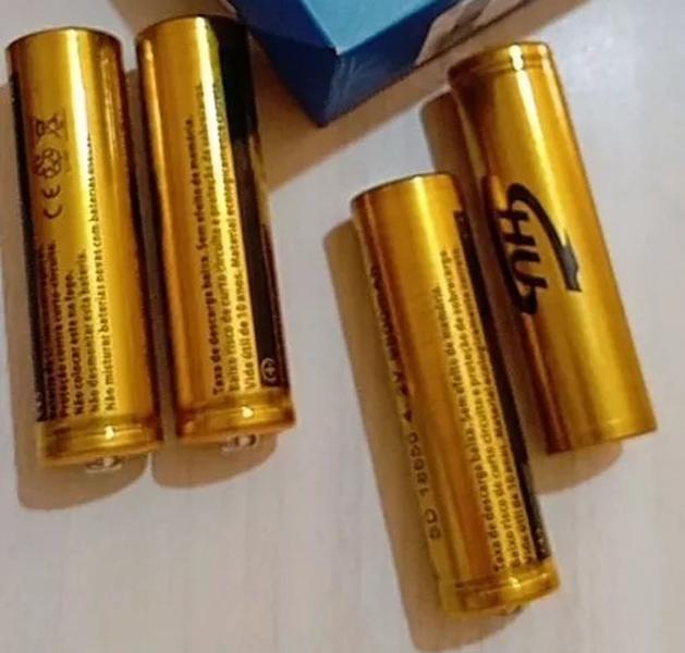 Kit 4 Bateria 18650 9800mAh 4.2V 04 Unidades Recarregável Para Controle Brinquedo Rádio Lanterna
