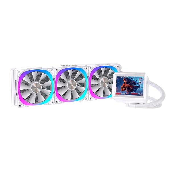 Water Cooler Gamer Round5 Notus 360 ARGB Com Display Branco