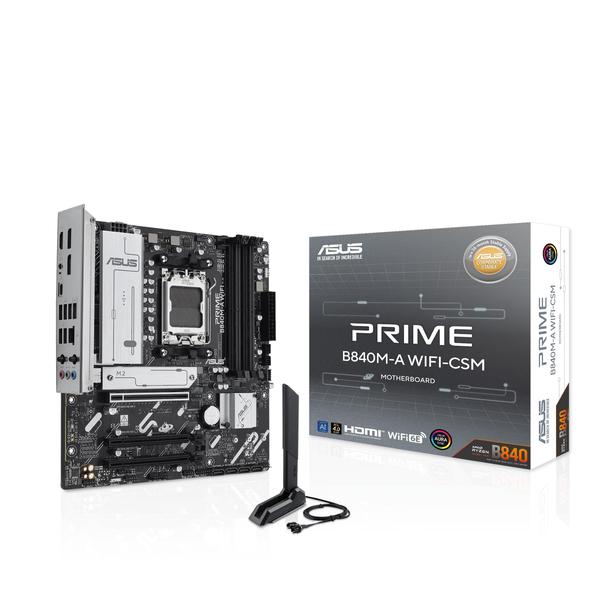 Placa-mãe ASUS Prime B840M-A WiFi-CSM DDR5 PCIe 4.0