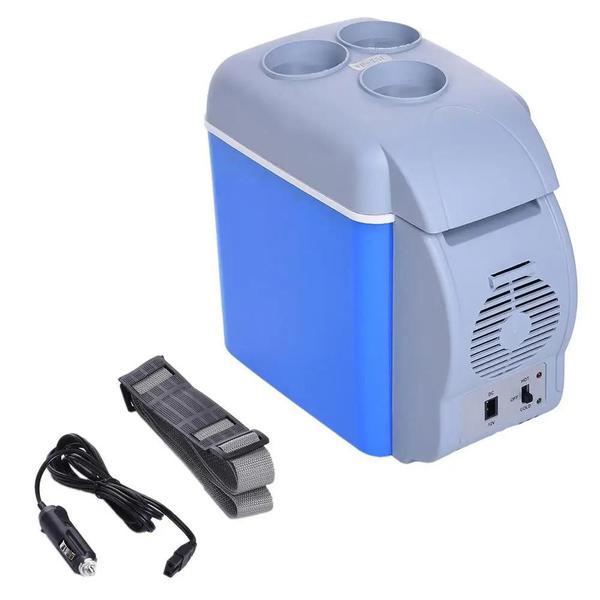 Mini geladeira 7,5l portátil cooler 12v - carro e camping