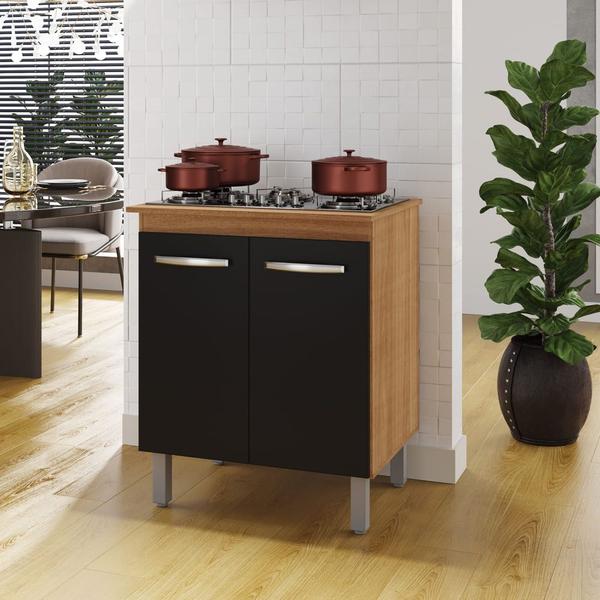 Balcão Para Cooktop 2 Portas Armário De Cozinha Jade - SSX Multicoisas