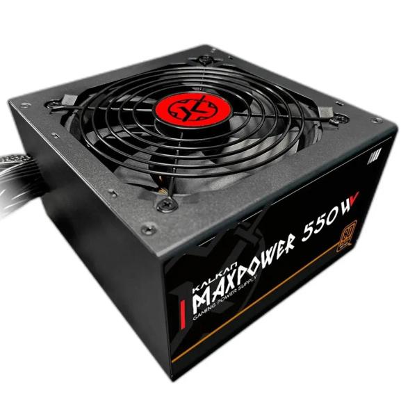 Fonte Gamer Atx Kalkan 550W 80 Plus Bronze Preto Pfc Ativo