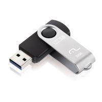 Pendrive Multilaser USB 3.0 TWIST Preto 32GB - PD989 Pendrive Multilaser USB 3.0 TWIST Preto 32GB - PD989