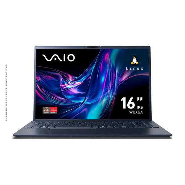 Notebook vaio fe16 256gb ssd linux 8gb ram tela 16 cinza