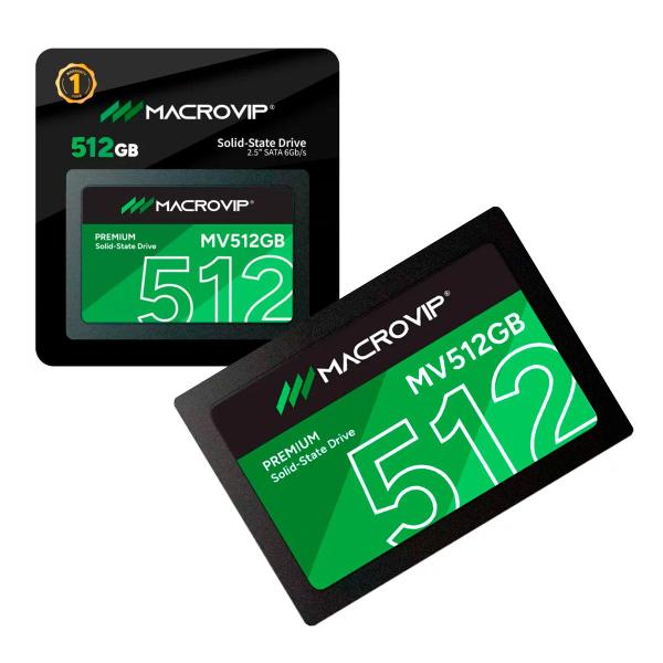 Ssd 512gb 2.5 Sata 3 520mb/s Leit - 450mb/s Grav MV512GB Macrovip