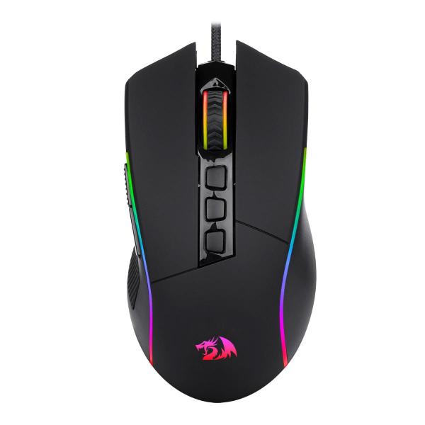 Mouse Gamer Redragon Plank - 16000dpi - 9 Botões Programáveis - RGB - M812-RGB