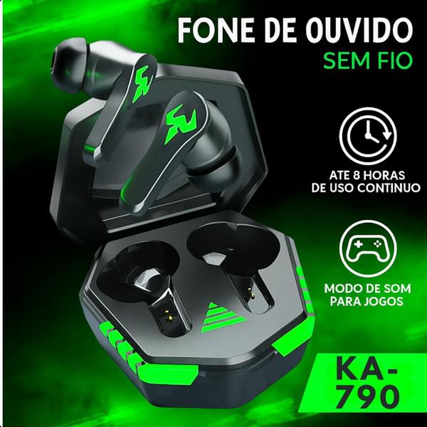 Fone de Ouvido Gamer Bluetooth com Som de Alta Fidelidade e LED Ajustável