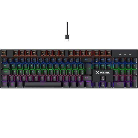 Teclado Gamer Mecânico Fortrek Gravity 100 Fullsized Switch Outemu Red