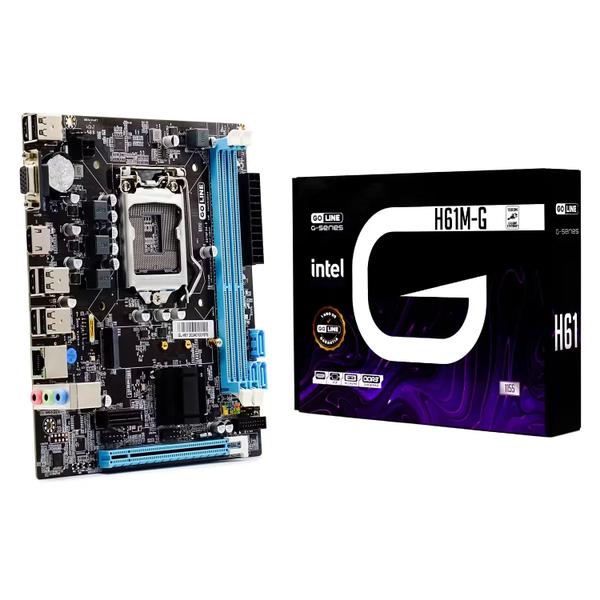 Placa Mãe Goline H61M-G Gigabit DDR3 Socket LGA 1155