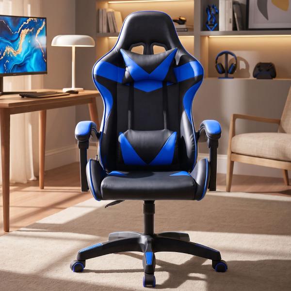 Cadeira Gamer Reclinável Conforto Ergonômica Apoio de Braço e Lombar