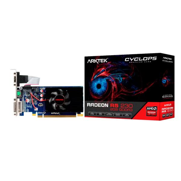 Placa de Vídeo Arktek Cyclops R5-230 AMD Radeon R5 230 2GB