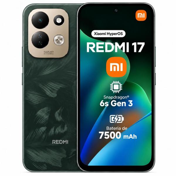 Smartphone Celular Xiaomi Redmi 17, 256GB, 4GB RAM, Tela de 6,9 polegadas, Câmera 50MP, 4G, Dual SIM