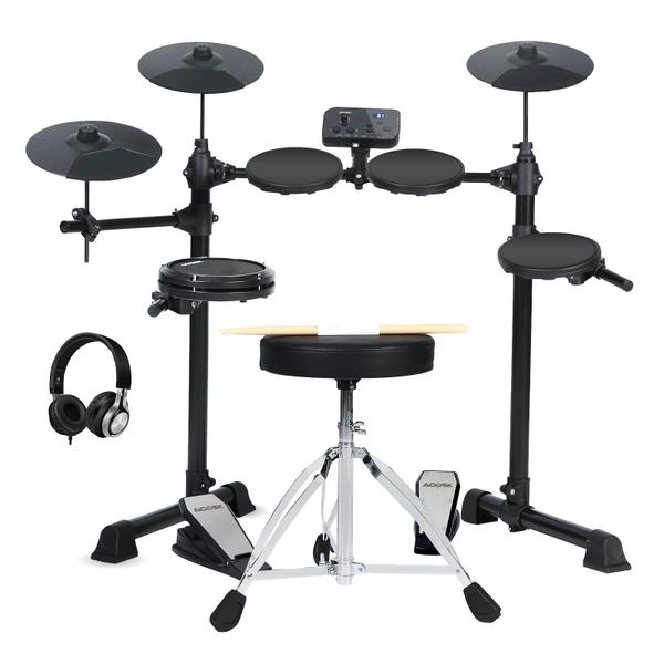 Conjunto de bateria eletrônica AODSK AED-400 com 150 sons para iniciantes