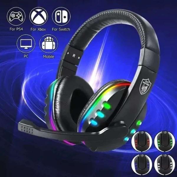 Fone Gamer Profissional Rgb Usb P2 Led