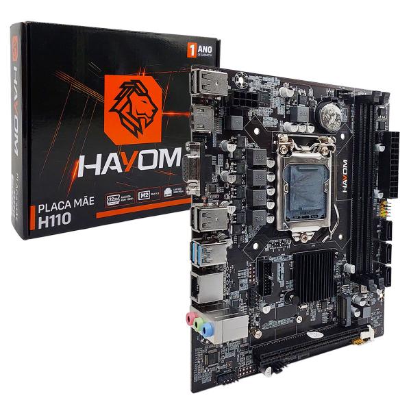 Placa Mãe Hayom H110, Intel LGA1151, DDR4, Micro ATX - PLM2308