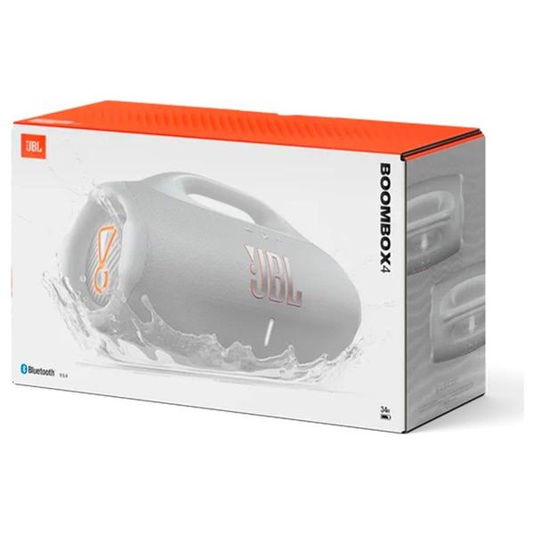 Caixa de Som Portátil JBL Boombox 4, Bluetooth, À Prova D'água, Branca - 58035047 Caixa de Som Portátil JBL Boombox 4, Bluetooth, À Prova D'água, Branca - 58035047