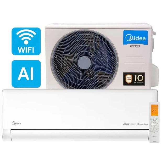 Ar Condicionado Split Inverter 12000 BTUs Midea AI Ecomaster INVMD Quente e Frio