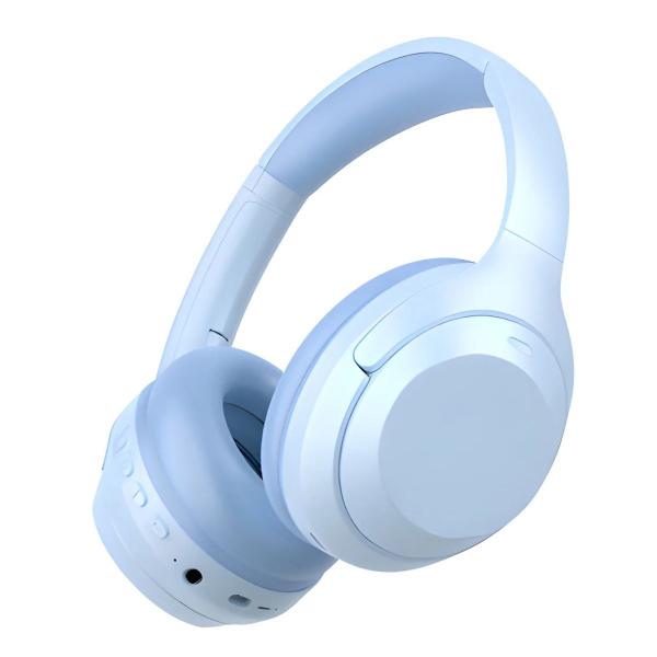 Fone De Ouvido Over-ear Azul Bluetooth Sem Fio C-2234 Azul