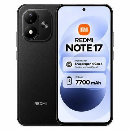 Xiaomi Redmi Note 17 4G 8GB RAM 256GB Global Black Tela AMOLED 6,99