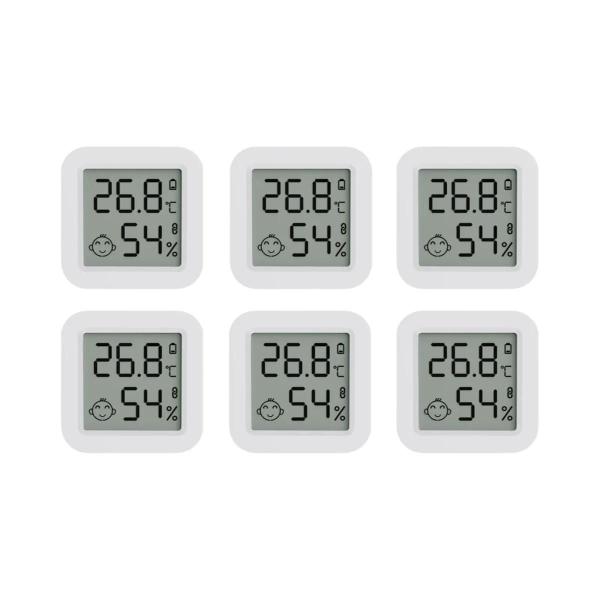 Sensor Inteligente De Temperatura E Umidade, Mini Termômetro, Higrômetro, Funciona Com Alexa Tuya