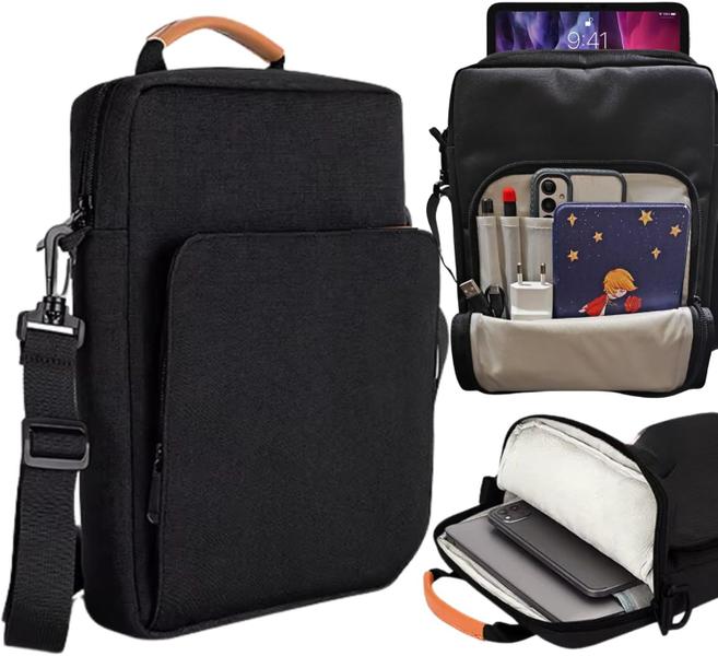 Bolsa Case Para Tablet E Notebook 11 A 13 Polegadas Alça De Ombro Removível E Ajustável Material Impermeável Bolsos Orga