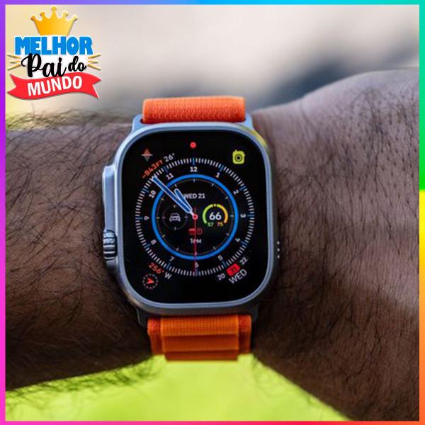 Relógio Smart Digital Presente Super Pai Ultra 9 Original Masculino E Feminino Envio Já