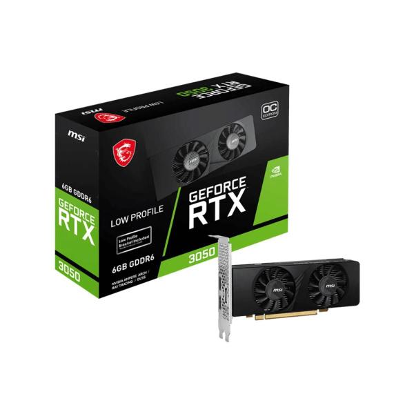 Placa de Vídeo MSI GeForce RTX 3050 LP OC 6GB GDDR6 96 Bits Low Profile - 912-V812