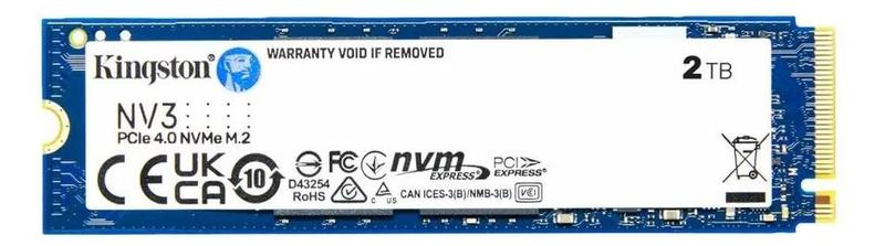 Ssd M.2 Nvme 2280 Kingston 2tb Nv3 Snv3s/2000g Pci-e Gen 4.0