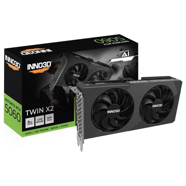 Gpu INNO3D Geforce RTX 5060 TWIN X2 8GB 128BITS GDDR7 N50602-08D7-195071N