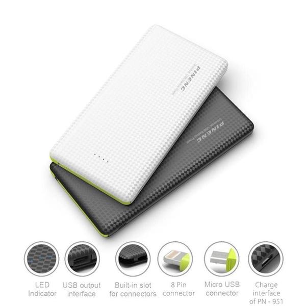 Carregador Portátil Power Bank Pineng 10000mAh PN-951