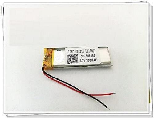 Bateria 501050 3,7v 200mah 5mm X 10mm X 50mm Com 2 Fios