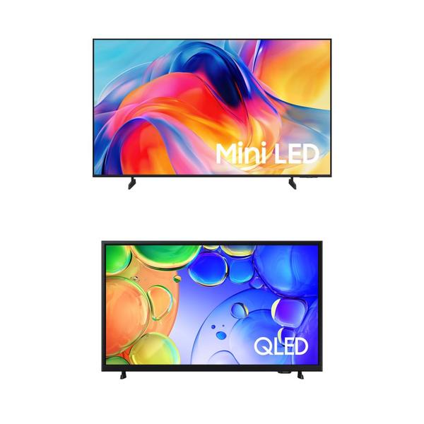 Samsung Smart TV 65" MiniLED 4K M75H + Samsung Smart TV 43" QLED Full HD Q5F 2025