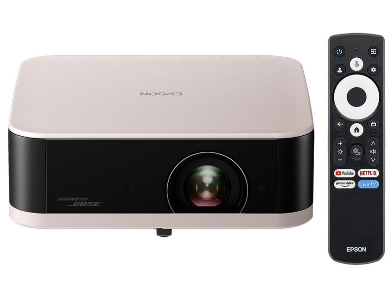 Projetor Portátil Smart Epson Lifestudio™ Pop Full HD EF-61 Som Bose Google TV Wi-Fi Rosado Bege