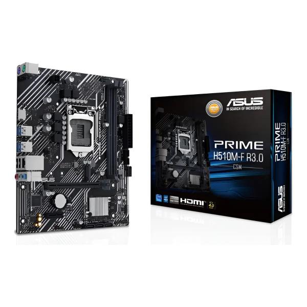 Placa-Mãe Asus Prime H510M-F para Intel LGA 1200 DDR4 Micro ATX Placa-Mãe Asus Prime H510M-F para Intel LGA 1200 DDR4 Micro ATX