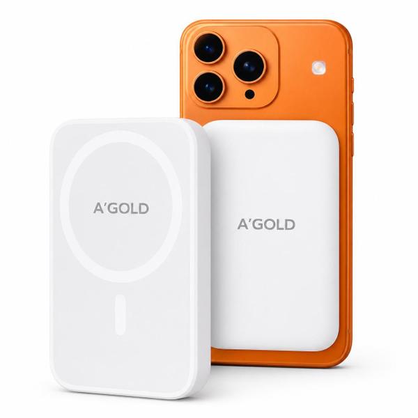 Power Bank Magnética 5.000 mah Com Carregamento Rápido