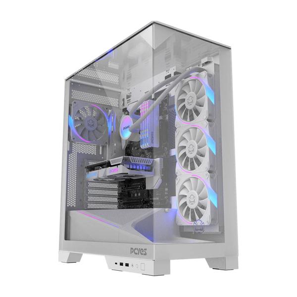 Gabinete Gamer PCYES Forcefield Dome White Ghost - Gffdwg - PCYES