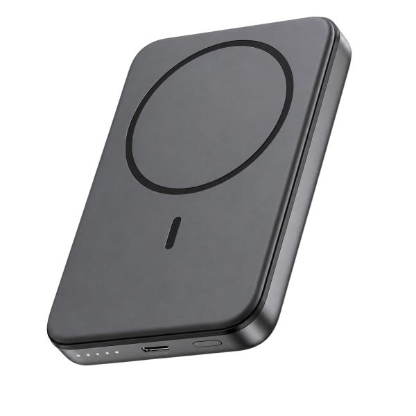 Carregador por Indução 5000mAh Magnético Portátil Preto