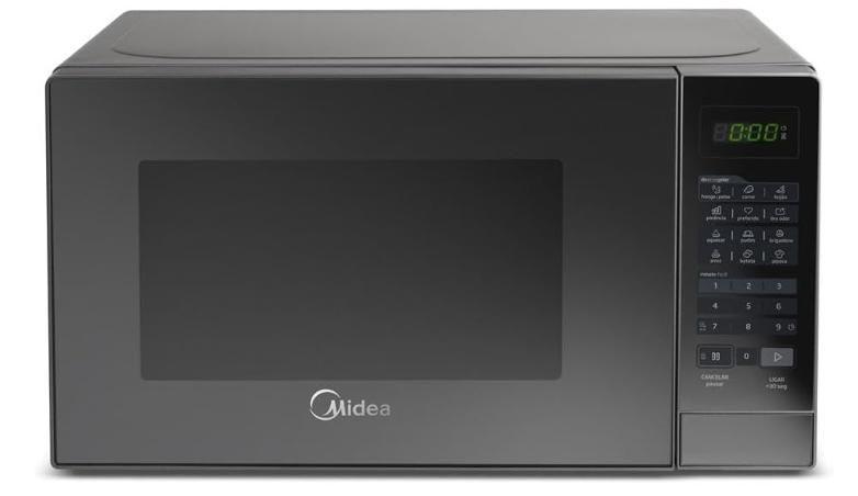 Forno Micro-ondas 20L Prata Espelhado Midea 220V MRAE22