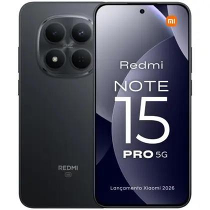 Xiaomi Redmi Note 15 Pro 256GB 8GB Preto 5G Wi-Fi ac, BT 5.3, USB-C OTG, câmera 108MP OIS, AMOLED 120Hz Xiaomi Redmi Note 15 Pro 256GB 8GB Preto 5G Wi-Fi ac, BT 5.3, USB-C OTG, câmera 108MP OIS, AMOLED 120Hz