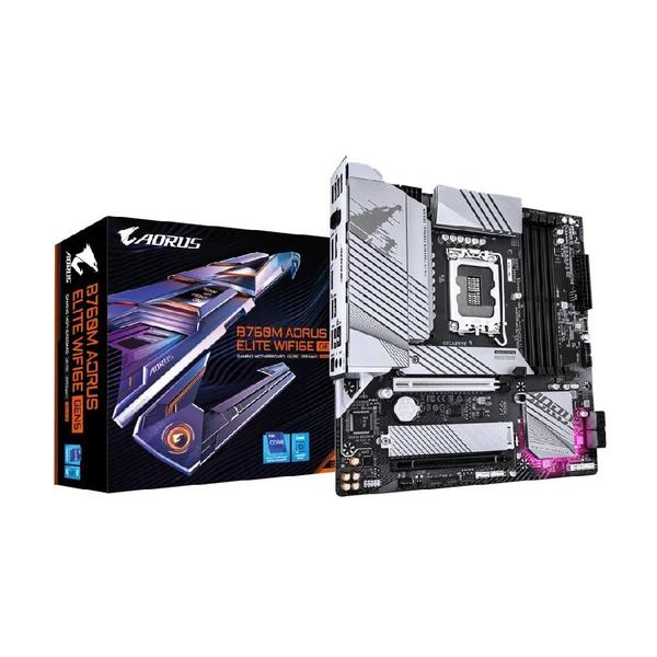 Placa Mãe Gigabyte B760M Aorus Elite WIFI6E GEN5 LGA 1700 4xDDR5 Chipset Intel B760 mATX