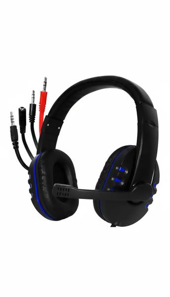 Fone Headset Gamer Para Pc Computador Celular Ps4 E Preto/Az