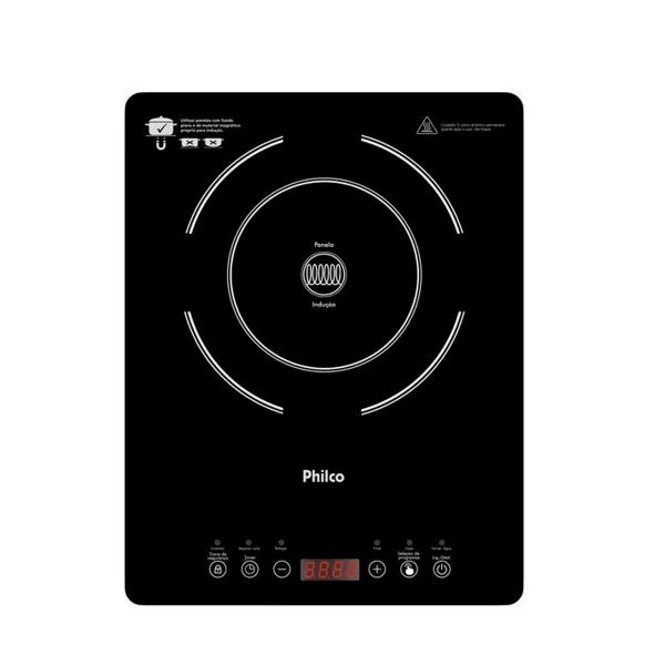 Cooktop de Indução Philco Portátil 1 Boca Display Digital -