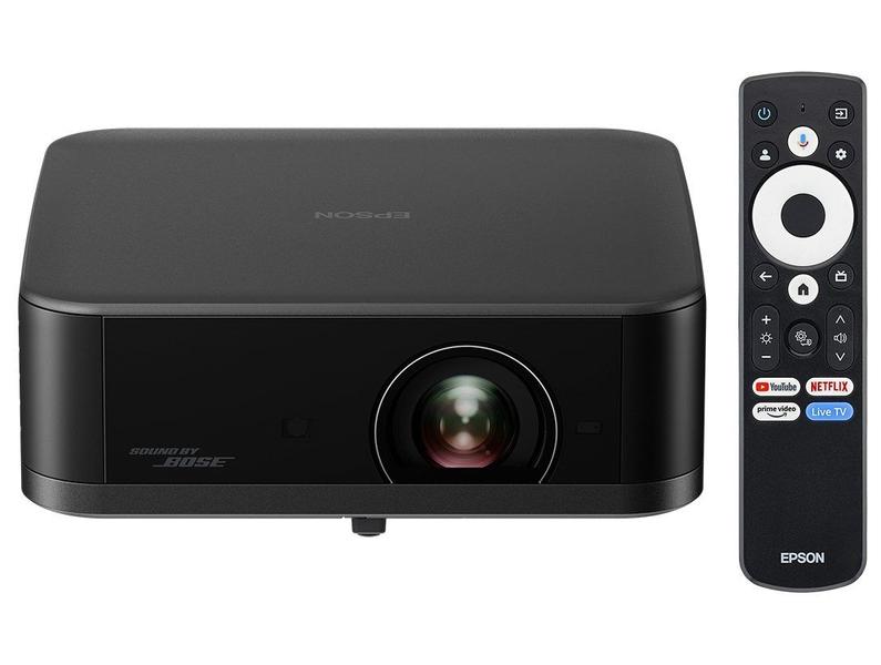 Projetor Portátil Smart Epson Lifestudio Pop Plus 4K PRO-UHD EF-62 Som Bose Google TV Wi-Fi Preto Metálico