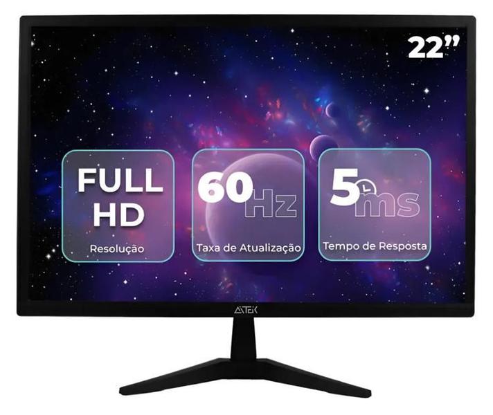 Monitor 22 Polegadas Led Fhd 5ms 60hz Para Pc Gaming Hdmi Vga Aitek 1022 Monitor 22 Polegadas Led Fhd 5ms 60hz Para Pc Gaming Hdmi Vga Aitek 1022