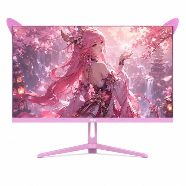 Monitor Gamer Rosa RGB 24 Polegadas Full HD 200Hz 1ms HDMI DisplayPort AMD FreeSync Monitor Gamer Rosa RGB 24 Polegadas Full HD 200Hz 1ms HDMI DisplayPort AMD FreeSync