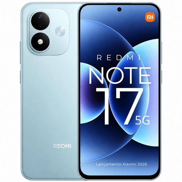 Smartphone Xiaomi Redmi Note 17 256GB Tela AMOLED 120Hz Smartphone Xiaomi Redmi Note 17 256GB Tela AMOLED 120Hz