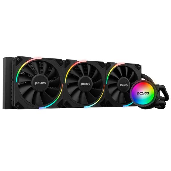 Water Cooler PCYES Sangue Frio 3 ARGB Black Vulcan 360mm TDP 350W
