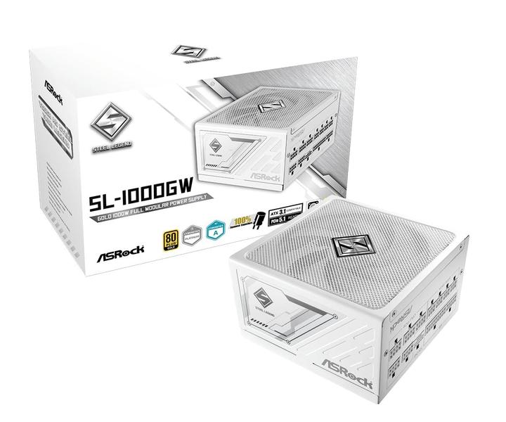 Fonte de alimentação ASRock SL-1000GW 1000W 80 Plus Gold modular