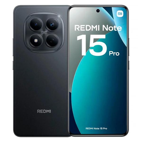 Smartphone Xiaomi Redmi Note 15 Pro 4G Global 256GB 8GB RAM Dual SIM Tela 6.77 Preto