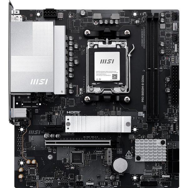 Placa-Mãe MSI PRO B850M-B Gen4, AMD AM5, mATX, DDR5 - B850MBGEN4